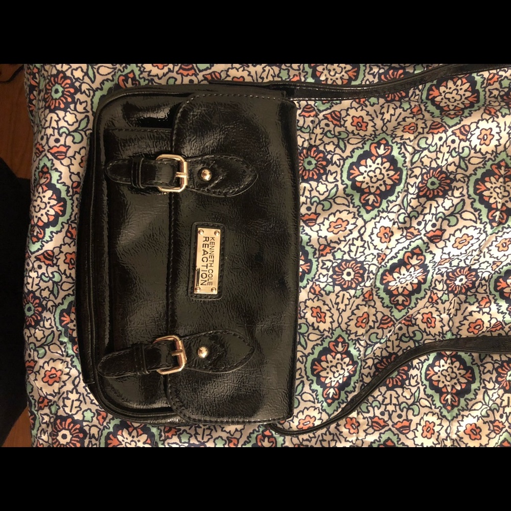 Kenneth Cole Reaction Patent Leather Cross Body